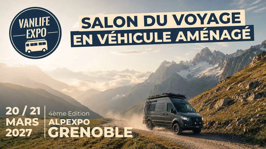 Affiche officielle Vanlife Expo Grenoble — du 20 mars 2027 au 21 mars 2027, Alpexpo, Grenoble