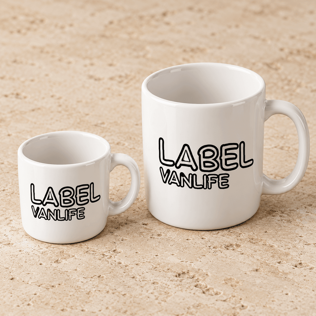 Set café & thé personnalisé Label Vanlife — vue 2