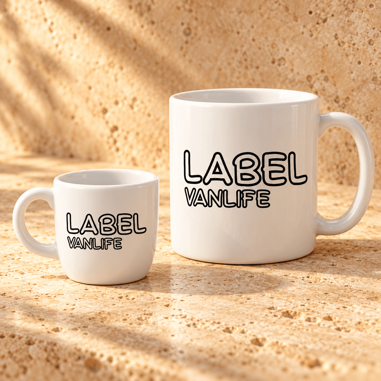 Set café & thé personnalisé Label Vanlife
