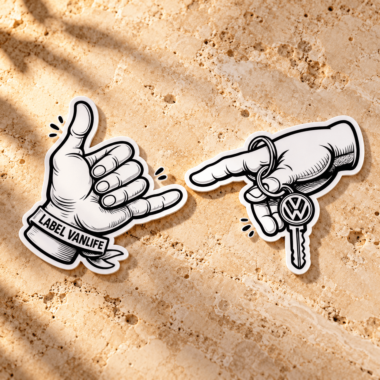 Pack de stickers Label Vanlife
