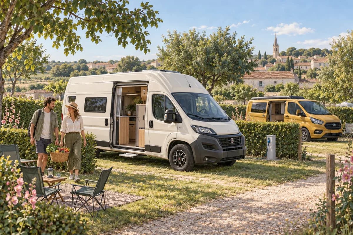 Photographie éditoriale d’un voyage en van entre Moncontour, Saint-Suliac, dans l’esprit du Mag Label Vanlife.