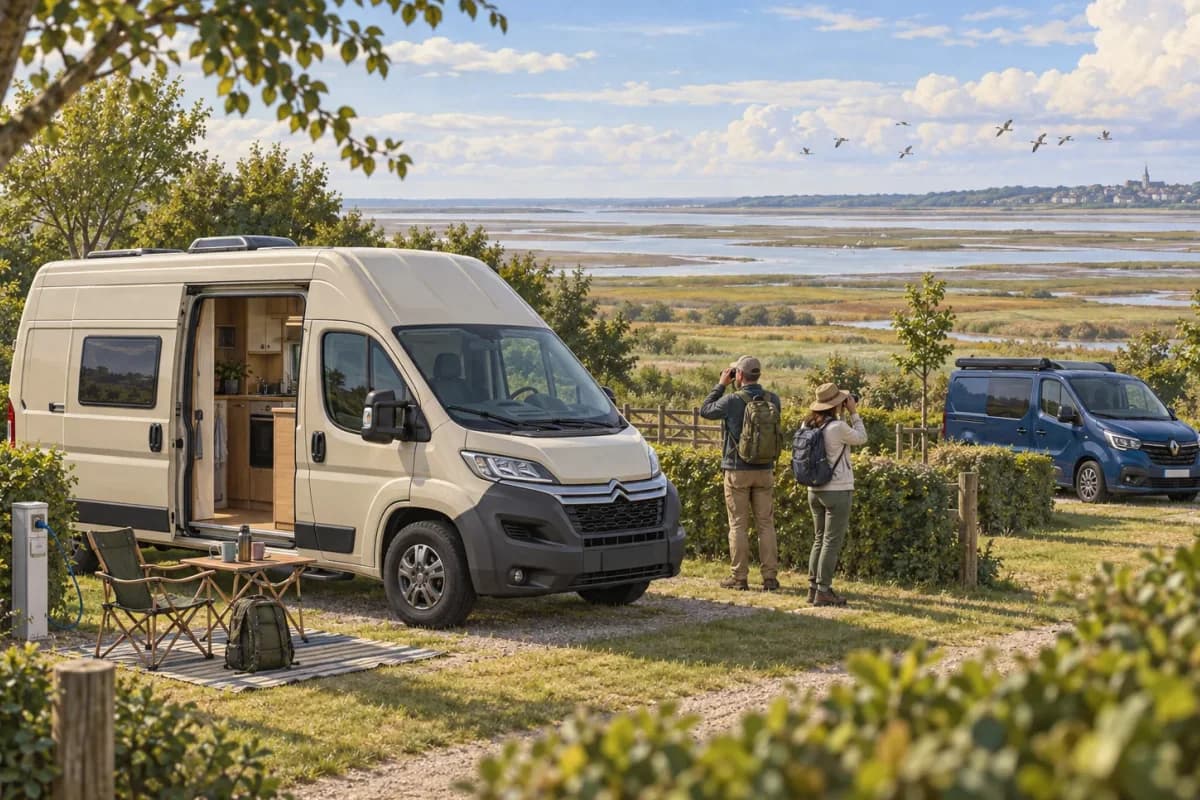 Photographie éditoriale d’un voyage en van entre Gerberoy, Lyons-la-Forêt, La Roche-Guyon, dans l’esprit du Mag Label Vanlife.
