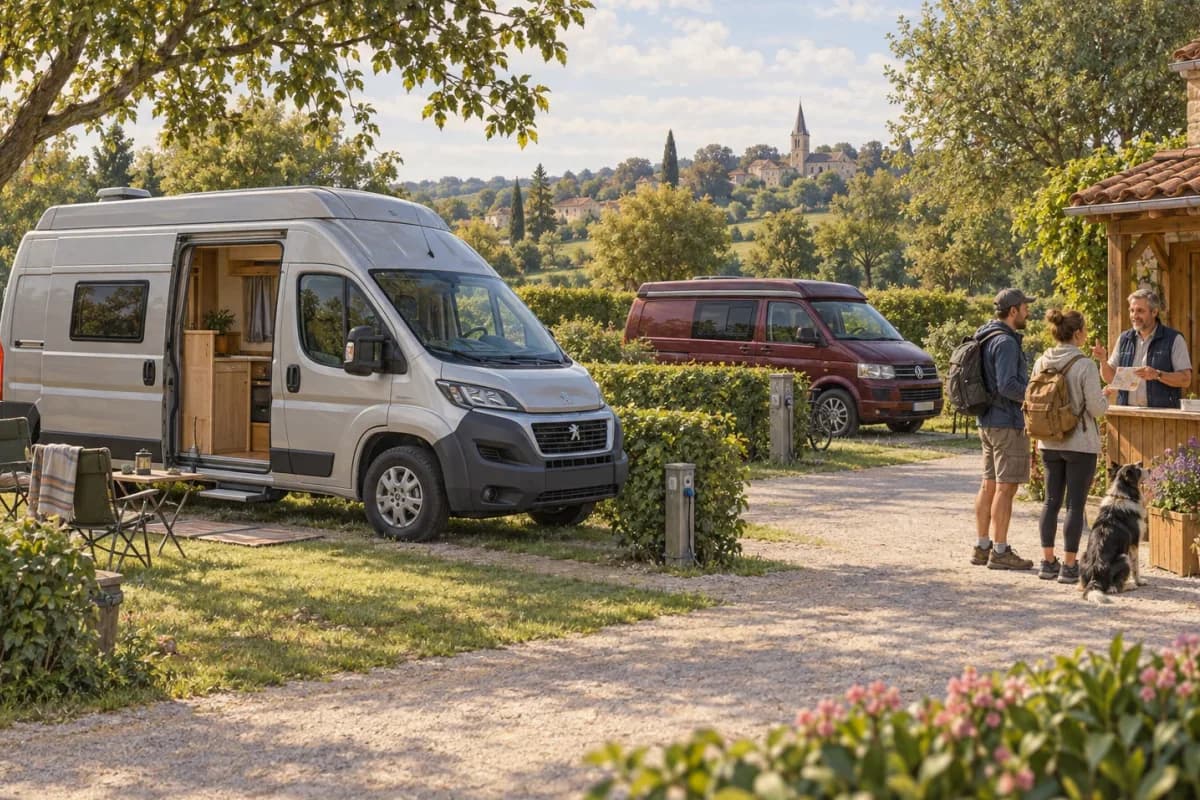 Photographie éditoriale d’un voyage en van entre La Garde-Guérin, Lussan, La Roque-sur-Cèze, dans l’esprit du Mag Label Vanlife.