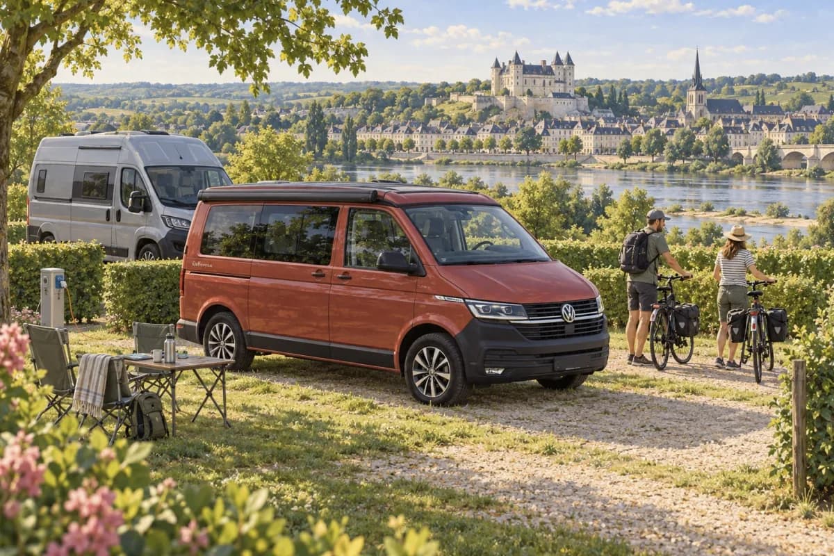 Photographie éditoriale d’un voyage en van entre Locronan, dans l’esprit du Mag Label Vanlife.