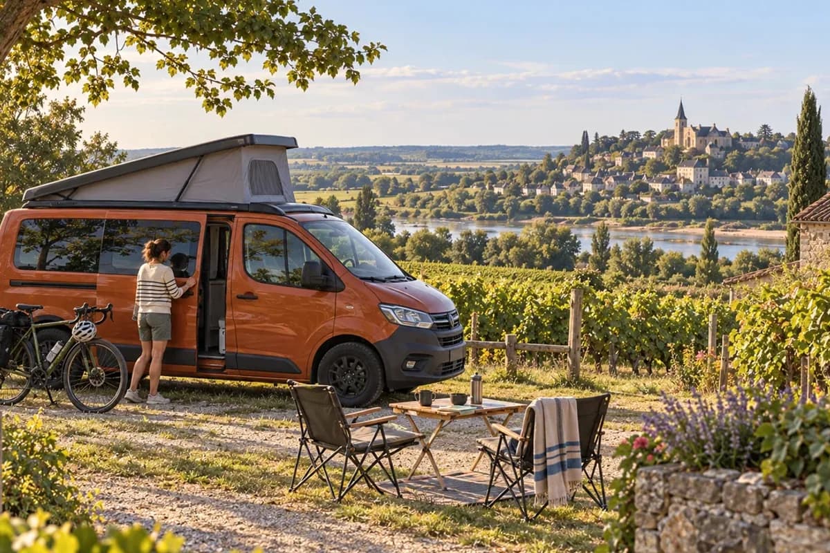 Photographie éditoriale d’un voyage en van entre Polignac, Arlempdes, Pradelles, Le Malzieu-Ville, dans l’esprit du Mag Label Vanlife.