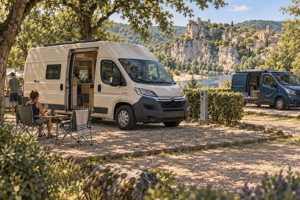Photographie éditoriale d’un voyage en van entre Saorge, Sainte-Agnès, Coaraze, Gourdon, dans l’esprit du Mag Label Vanlife.